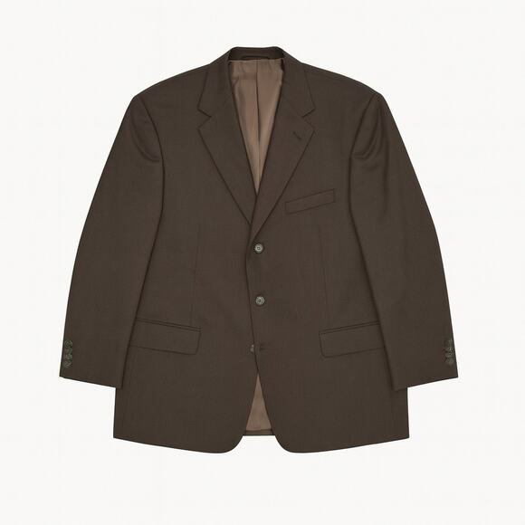 Jos A Bank Signature Collection Brown Wool Blazer 43R 3-Button Sport Coat - Picture 1 of 8